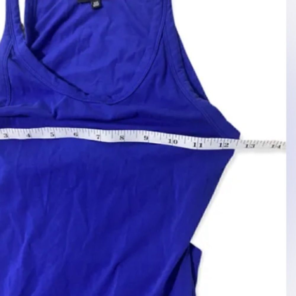 Aritzia Wilfred free BodyCon blue open back dress fitted casual dress - Picture 4 of 6
